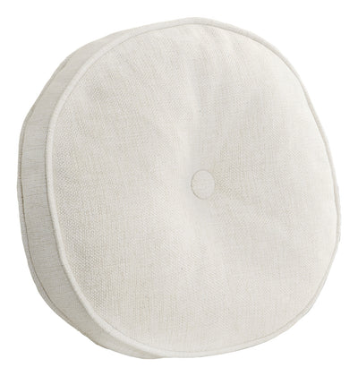 Round Welted Border Pillow with buttons