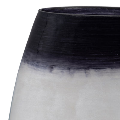 GLASS, 8 OMBRE VASE, BLUE