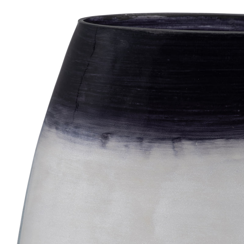 GLASS, 8 OMBRE VASE, BLUE