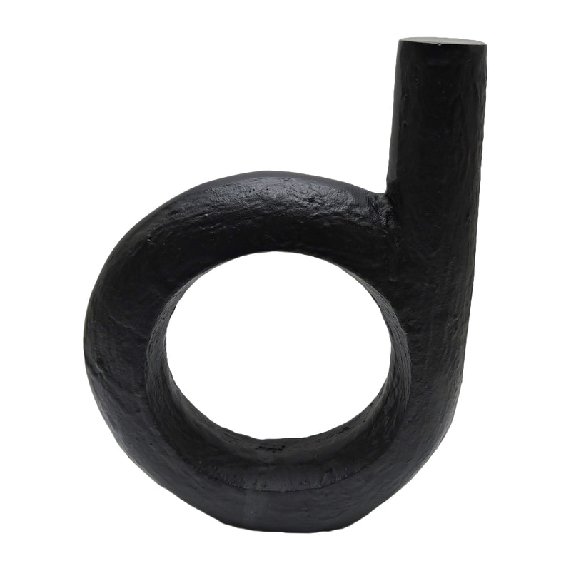 Metal, 12 Looped Sculpture, Black