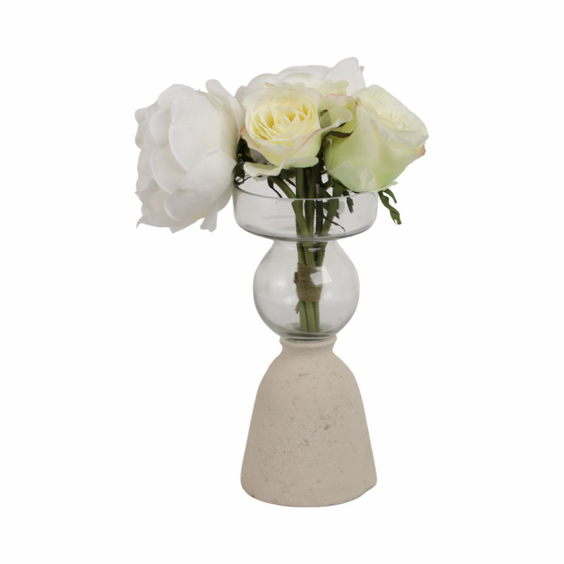 Ecomix/glass, 9 Vase, Ivory