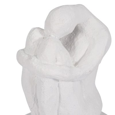 S/2 7 Thinking Man Bookends, White