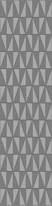 Gray Triangle Pattern Rug