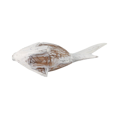 Wood, 11 Flounder Fish, Natural/white