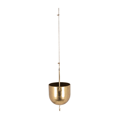 METAL 6 HANGING PLANTER, GOLD