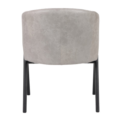 31 Astra Suede Wood Accent Chair, Ivory