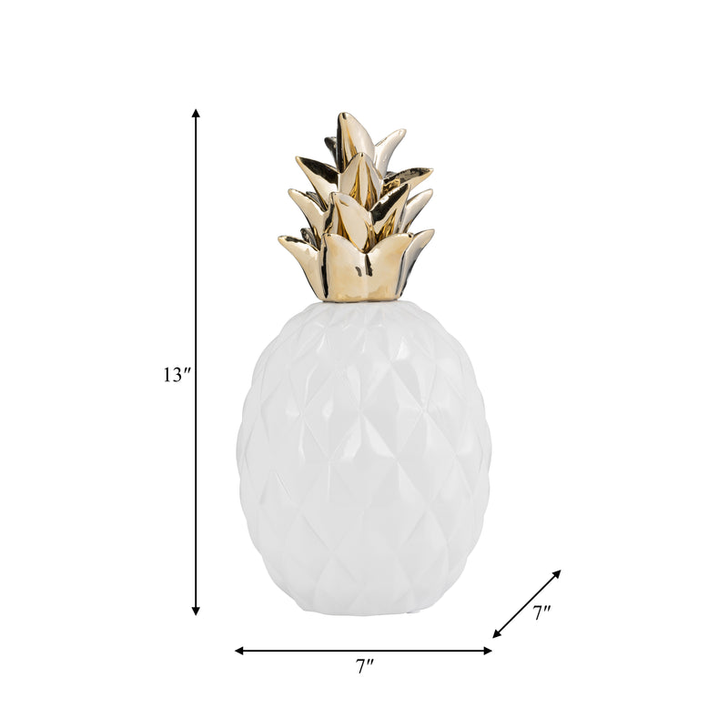 CER, 13 PINEAPPLE DECO, WHITE