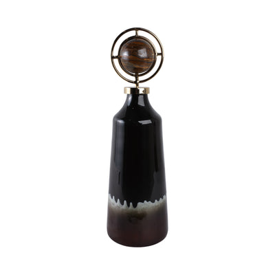 20 Oscar Small Tiger's Eye Stone And Metal Bottle