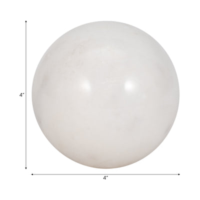 Marble, 4 Orb, White