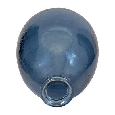 GLASS, 15 BALLOON VASE, BLUE