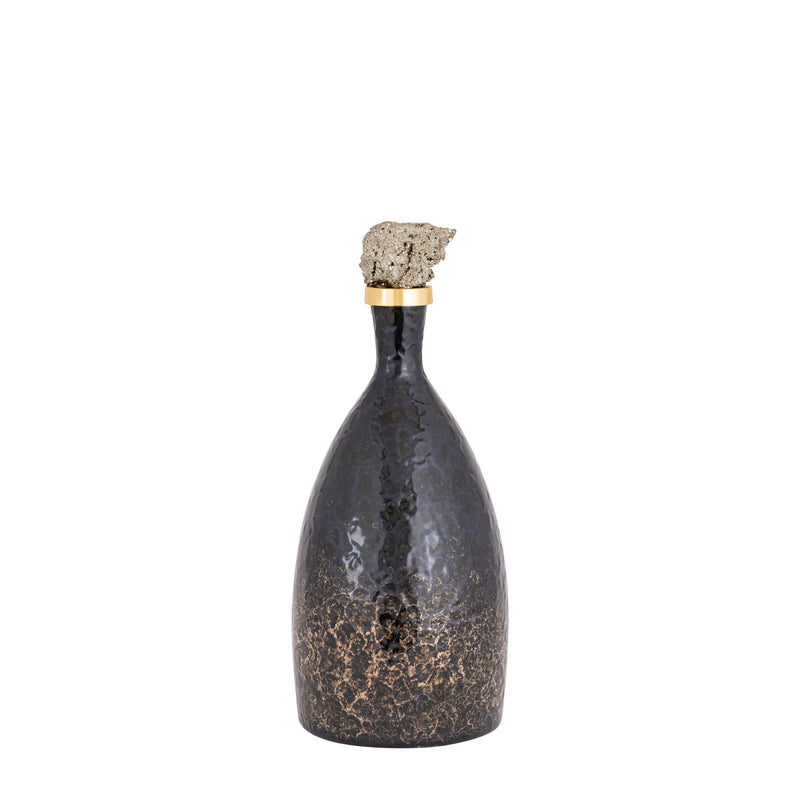 15 Arielle Small Pyrite Stone And Glass Bottle