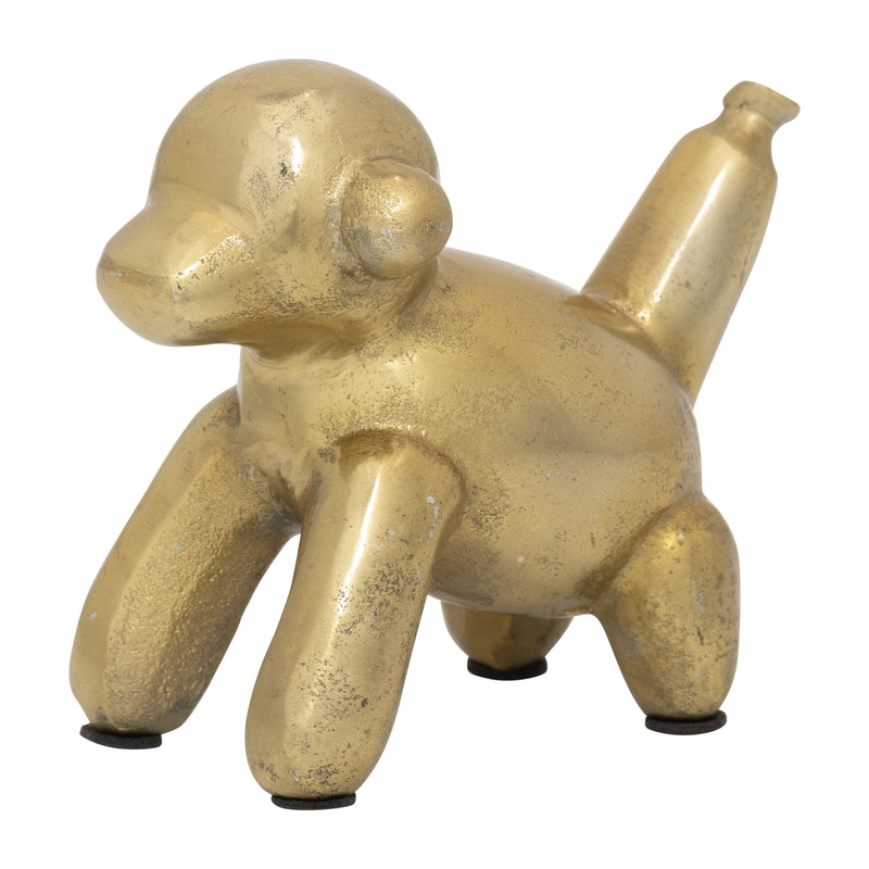 5L METAL BALLOON MONKEY, GOLD