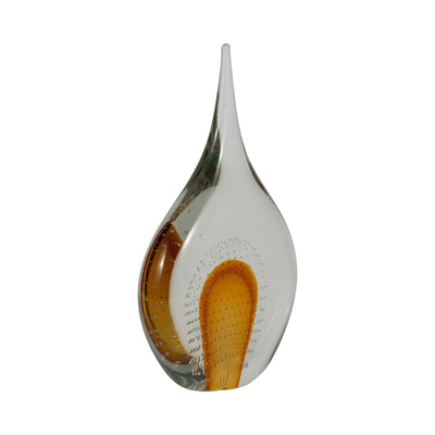 14 MEEDA AMBER CRYSTAL TEAR DROP