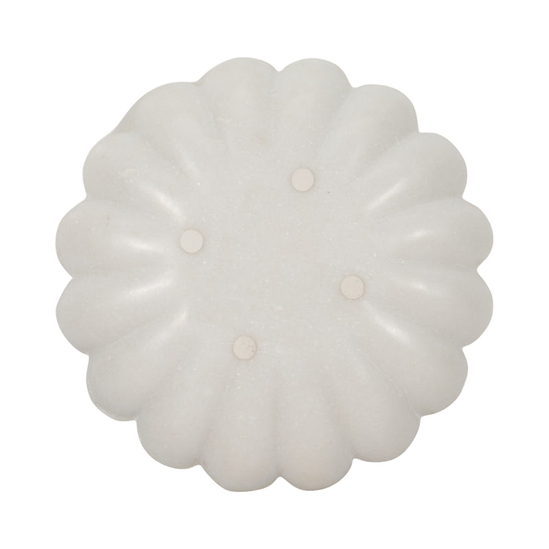 8 Hadara Marble Flower Tray, Tan