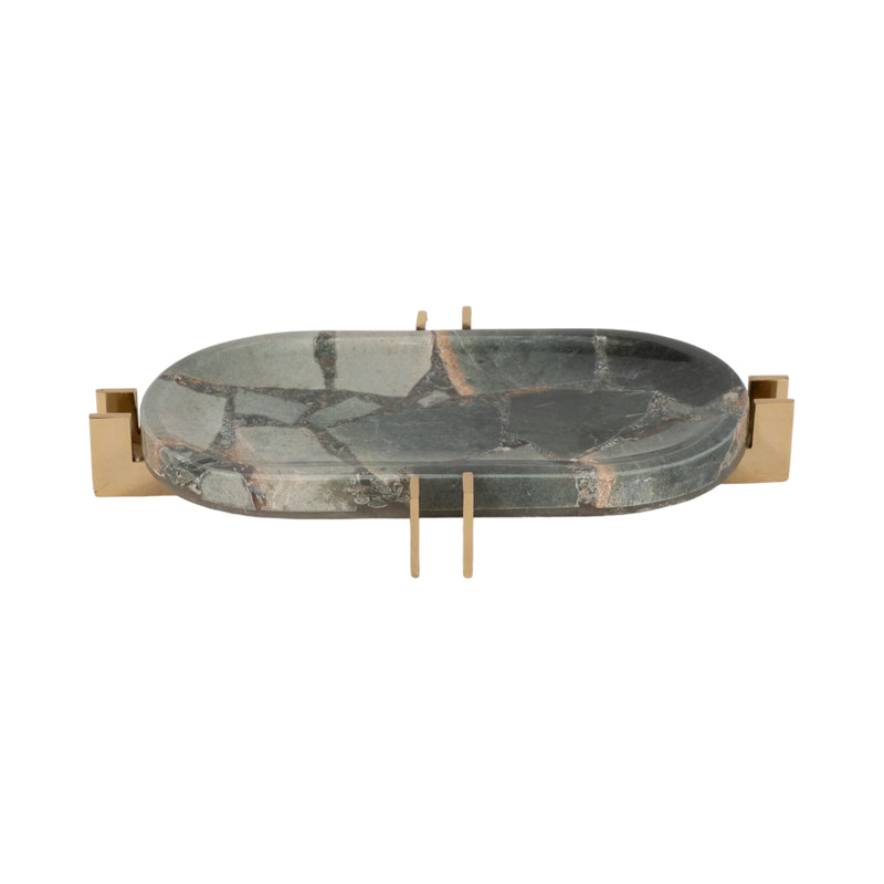 14 Komi Green Malakite Tray