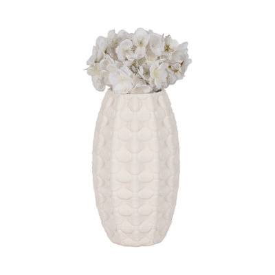 12 ALEXANDER 3D PRINTED VASE, IVORY/BEIGE