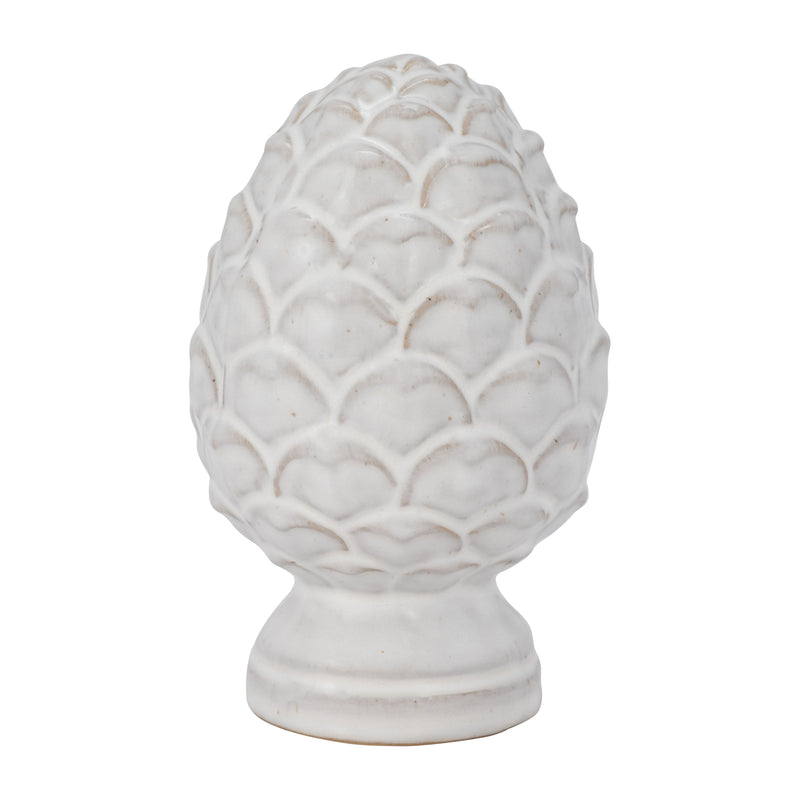 CER, 6 ARTICHOKE DECO, IVORY