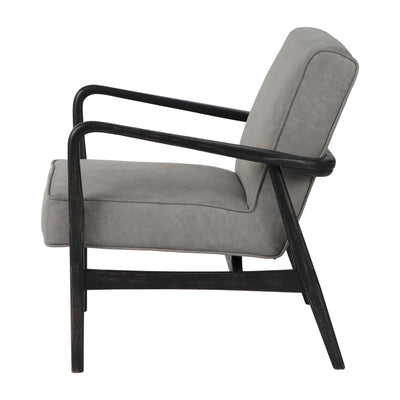 33 Avalon Wood Accent Chair, Gray