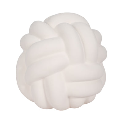 9 Knot Orb Rough Texture, White