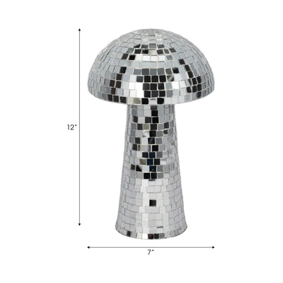 12 Mosaic Mushroom, Silver