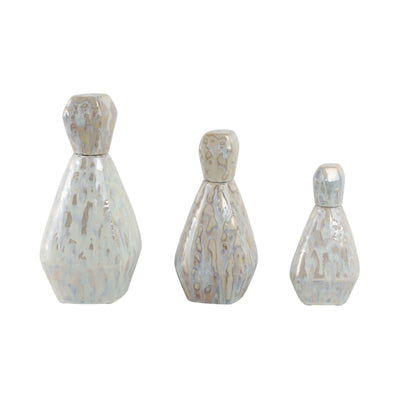 S/3 9/11/13 Tacoma Ceramic Bottles