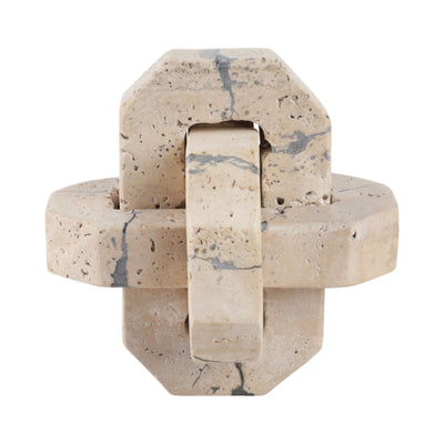 5 Gorda Small Crackle Travertine Knot