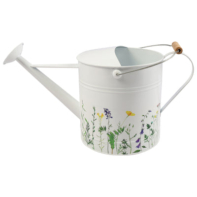 10x20 Watering Can, White W/yel Flower