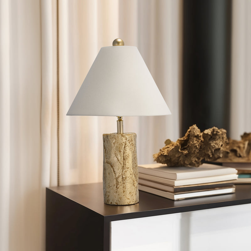 Resin 26 Textured Table Lamp, Gold