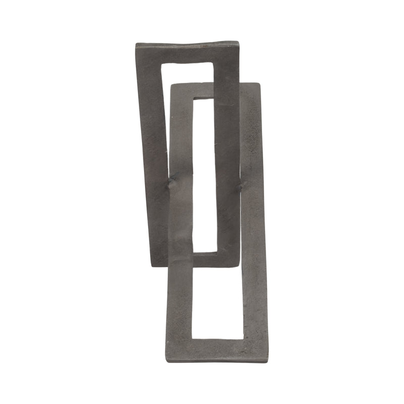 12 Metal Abstract Sculpture, Gunmetal