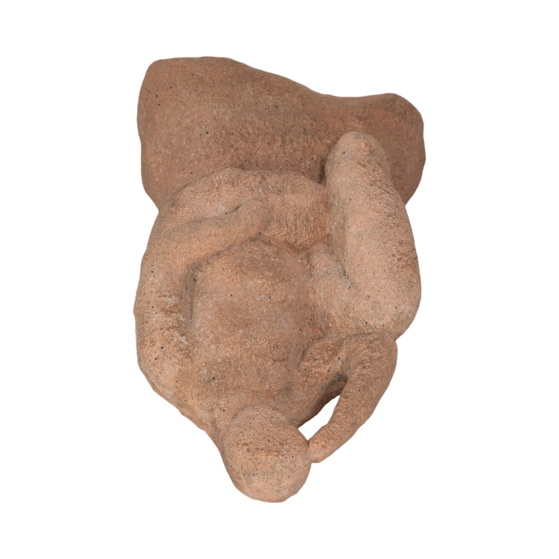 8 Thinking Man On Rock, Terracotta