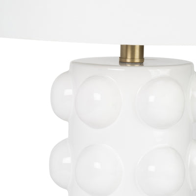 Ceramic 22 Bubble Table Lamp, White