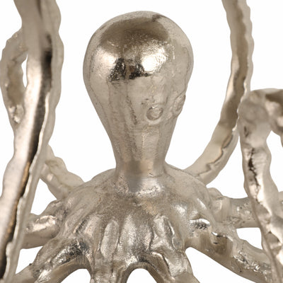 14 Octopus Holding Up Bowl, Silver