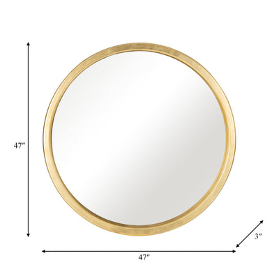 47X47,  GOLD CIRCLE MIRROR