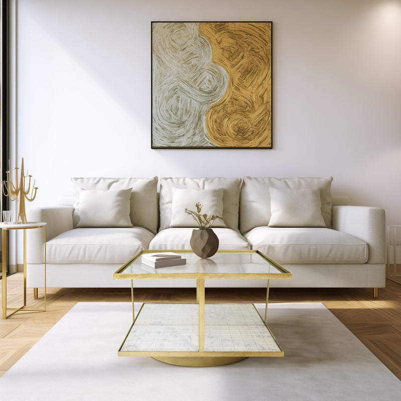 30 Rennovoir Coffee Table, Gold