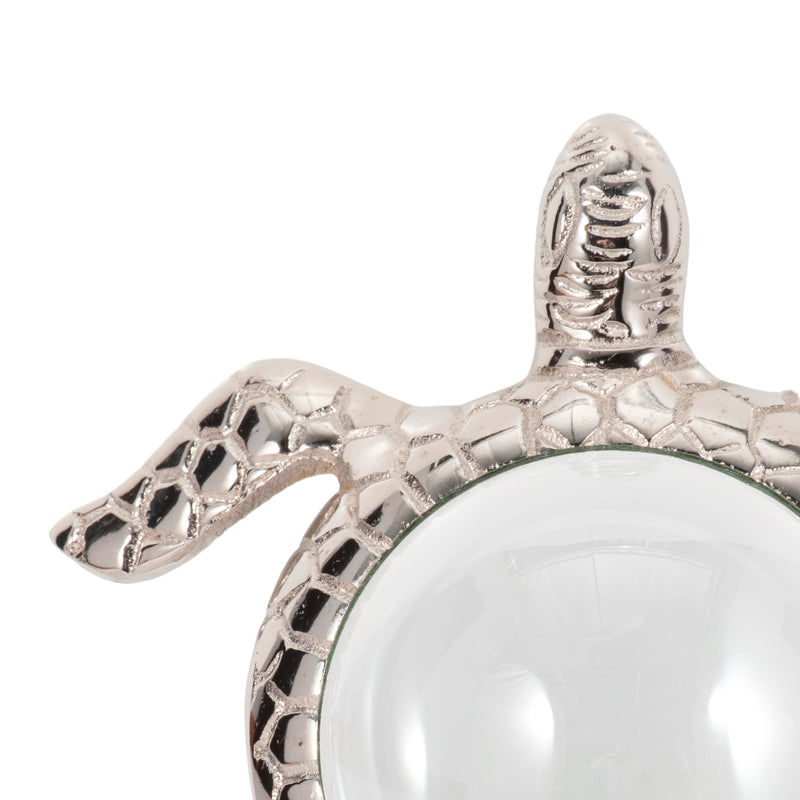 6 Sea Turtle Magnifying Glass, Silver