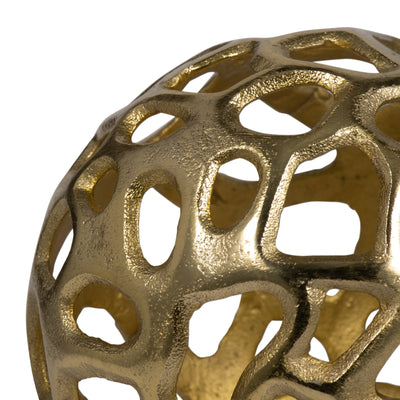 Metal, 6 Cut-out Orb, Gold