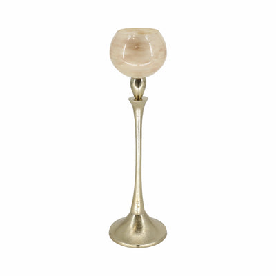 GLASS 18 GOBLET VOTIVE HOLDER, OPAL