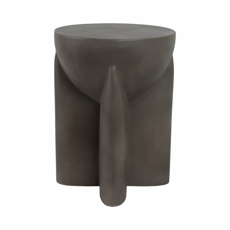 Concrete, 19 Contemporary Accent Table, Dark Grey