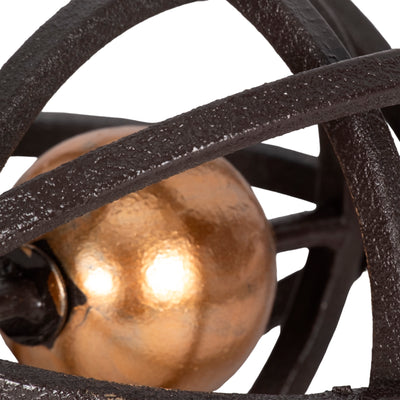 6 Armillary Orb, Black/gold