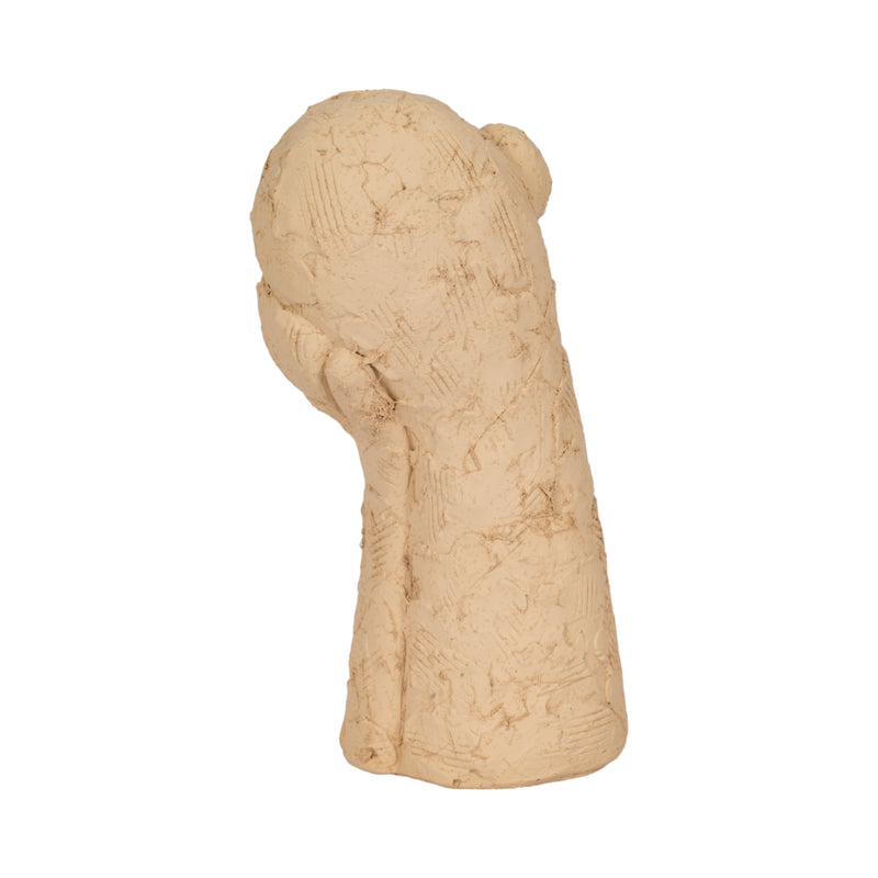 11 Resting Head On Hand Figure, Tan