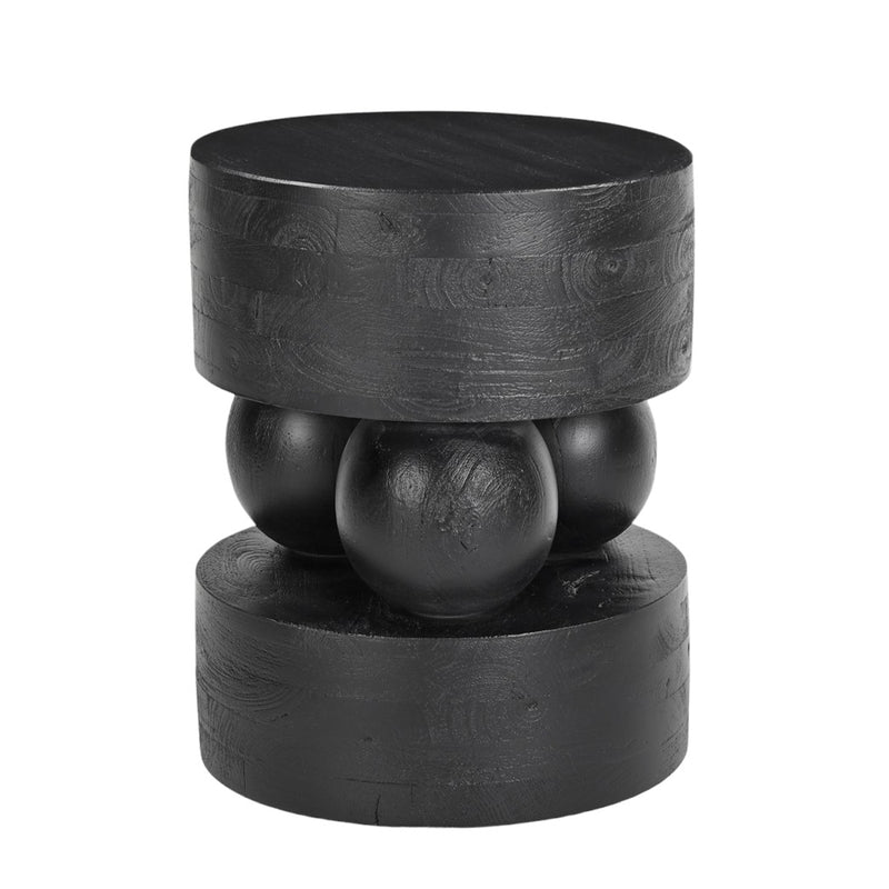 Wood, 203- Orbs Accent Table, Black