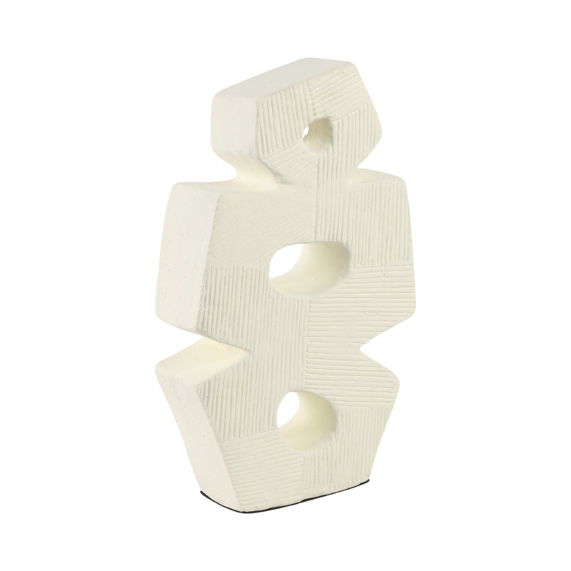 15 Terracotta Abstract Sculpture, Ivory