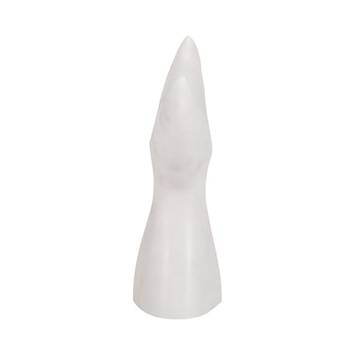 Marble, 7 Whale Tail, White