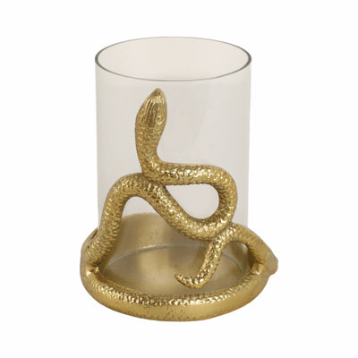 6 Snakearound Pillar Holder, Gold