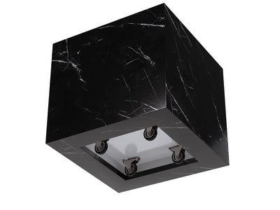 Black Marquino Marble Side Table