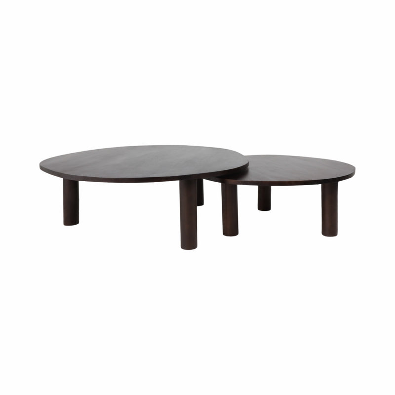 S/2 37/47 Calvin Nesting Wooden Coffee Tables, Bl