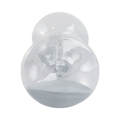 10x5 Glass 60min Large Bubble Sandtimer, Clear