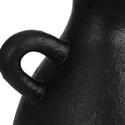 TERRACOTTA, 19 ORGANIC JUG WITH HANDLE, BLACK