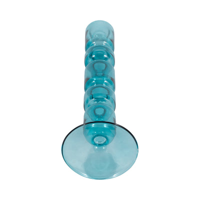 10 Mixed Bubble Taper Candleholder, Blue