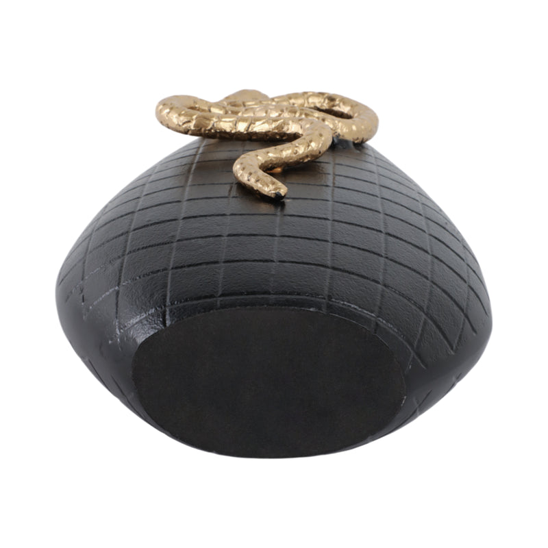 16x10 Curved Snake On Vase, Black/gold